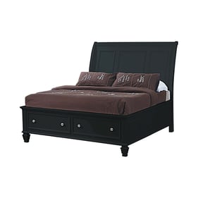 Coaster Furniture Sandy Beach Black Storage Queen Bed