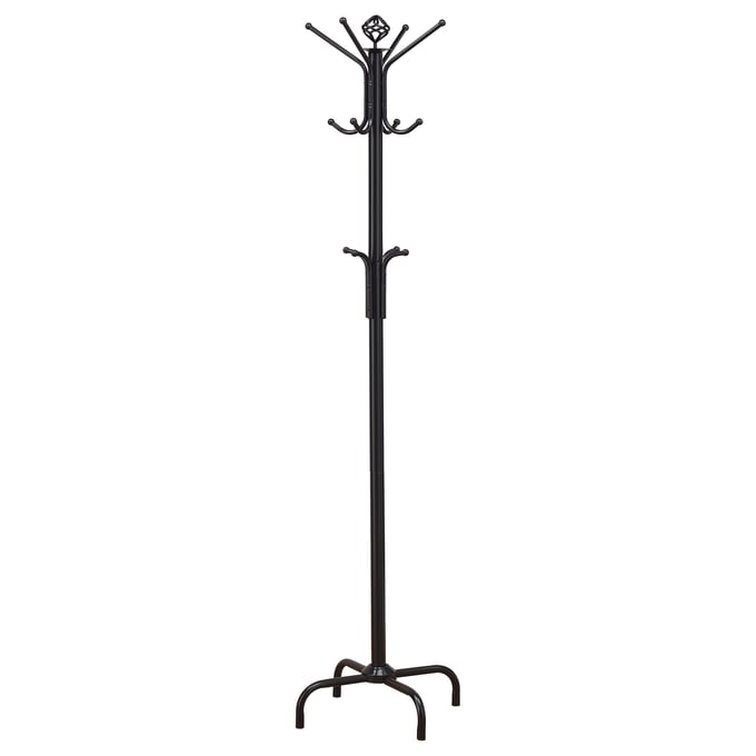 Coaster Furniture Collier Black 12 Hook Coat Rack CST-2019