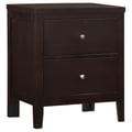 Carlton 2-drawer Rectangular Nightstand Cappuccino