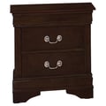 Louis Philippe 2-drawer Nightstand Cappuccino