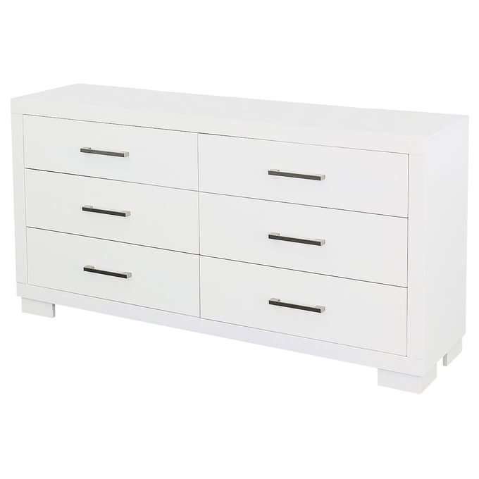 Coaster Furniture Jessica White 6 Drawers Dresser CST-202993