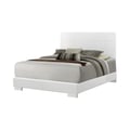 Felicity California King Panel Bed Glossy White