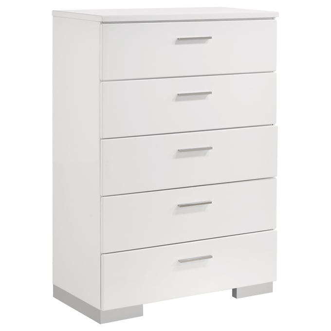 Coaster Furniture Felicity Glossy White Chest CST-203505