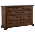 Elk Grove 9-drawer Dresser with Jewelry Tray Vintage Bourbon