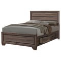 Kauffman Eastern King Storage Bed Washed Taupe