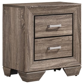 Coaster Furniture Kauffman Taupe 2 Drawers Nightstand