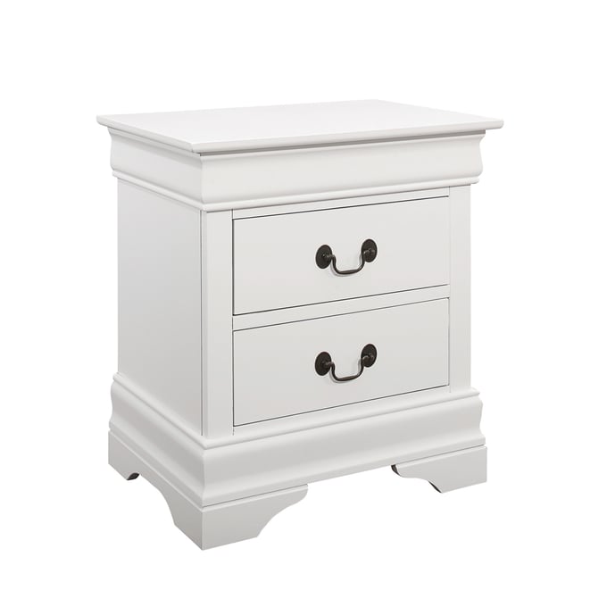 Coaster Furniture Louis Philippe White 2 Drawers Nightstand CST-204692