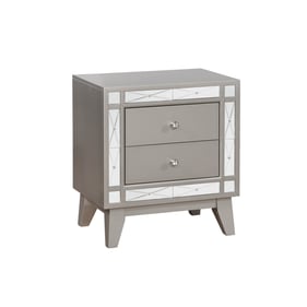 Coaster Furniture Leighton Metallic 2 Drawers Nightstand