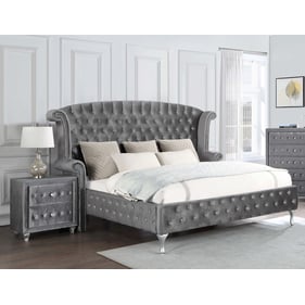 Coaster Furniture Deanna Grey 4pc Bedroom Set With King Bed