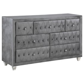 Coaster Furniture Deanna Grey Velvet Dresser