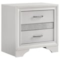 Miranda 2-drawer Nightstand Tray White