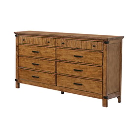 Coaster Furniture Brenner Rustic Honey 8 Drawers Dresser