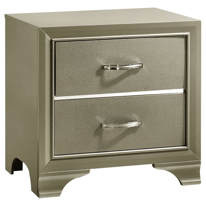 Coaster Furniture Beaumont Champagne 2 Drawers Nightstand CST-205292