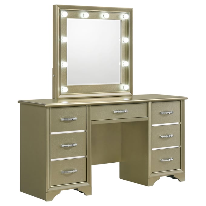 Coaster Furniture Beaumont Champagne Vanity Desk CST-205297