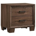 Brandon 2-drawer Nightstand Medium Warm Brown