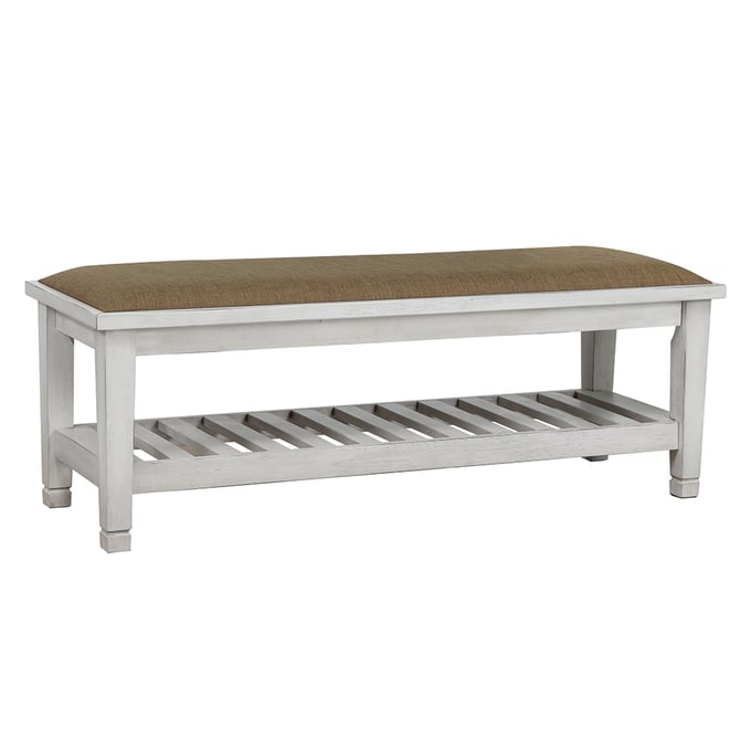 Coaster Furniture Franco Brown Antique White Bench CST-205337