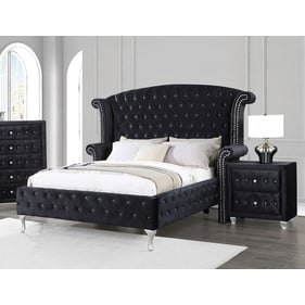 Coaster Furniture Deanna Black 4pc Bedroom Set With King Bed