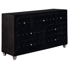 Coaster Furniture Deanna Black Velvet Dresser