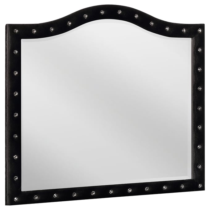 Coaster Furniture Deanna Black Velvet Mirror CST-206104