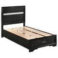 Miranda Twin Storage Bed Black