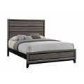 Watson Eastern King Bed Grey Oak and Black