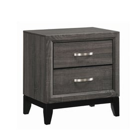 Coaster Furniture Watson Grey Oak Black Night Stand