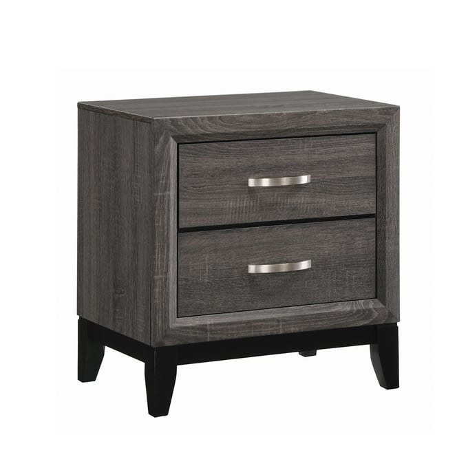 Coaster Furniture Watson Grey Oak Black Night Stand CST-212422