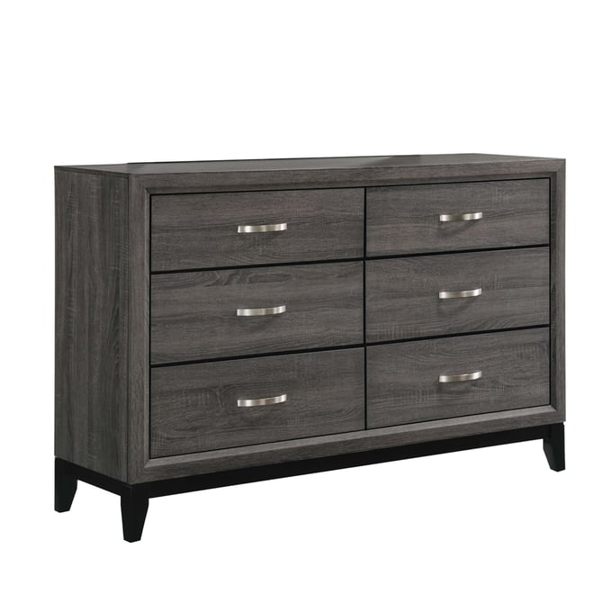 Coaster Furniture Watson Grey Oak Black Dresser CST-212423