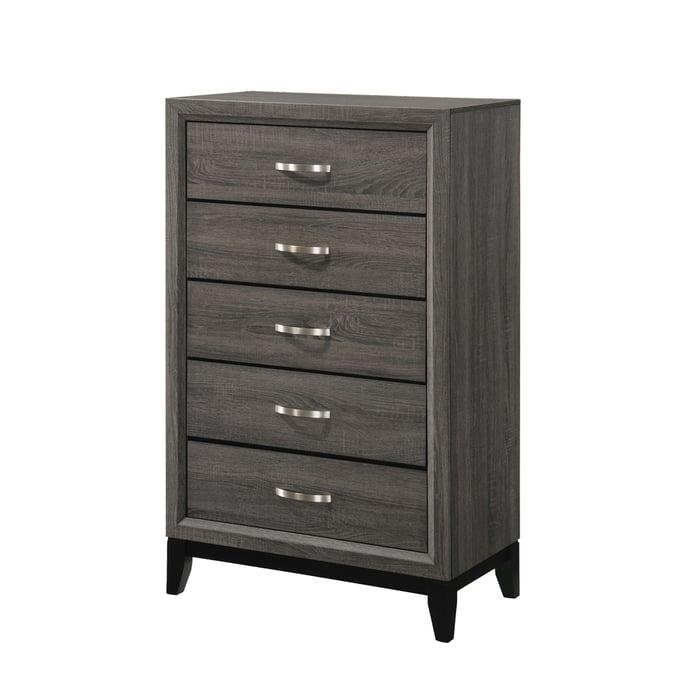 Coaster Furniture Watson Grey Oak Black Chest CST-212425