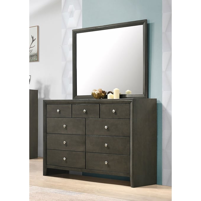 Coaster Furniture Serenity Mod Grey Dresser And Mirror CST-215843M