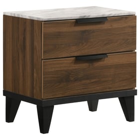 Coaster Furniture Mays Walnut 2 Drawers Nightstand