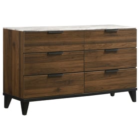 Coaster Furniture Mays Walnut 6 Drawers Dresser