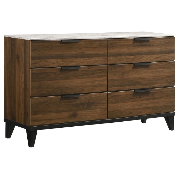 Coaster Furniture Mays Walnut 6 Drawers Dresser CST-215963