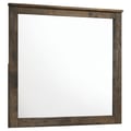 Woodmont Rectangle Dresser Mirror Rustic Golden Brown