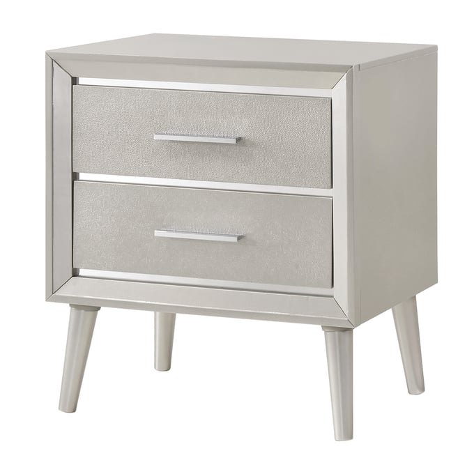 Coaster Furniture Ramon Metallic Sterling Nightstand CST-222702