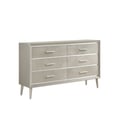 Ramon 6-drawer Dresser Metallic Sterling