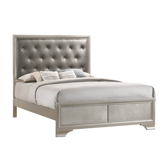 Coaster Furniture Salford Metallic Sterling King Panel Bed CST-222721KE