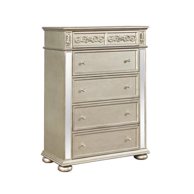 Coaster Furniture Heidi Metallic Platinum Chest CST-222735