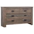 Frederick 6-drawer Dresser Weathered Oak