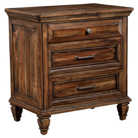 Coaster Furniture Avenue Weathered Burnished Brown Nightstand