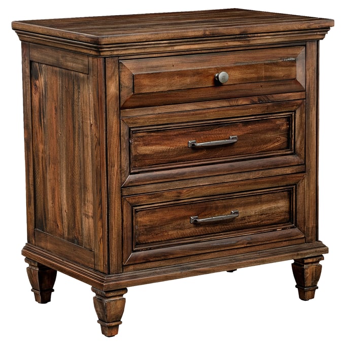 Coaster Furniture Avenue Weathered Burnished Brown Nightstand CST-223032