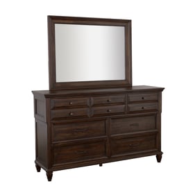 Coaster Furniture Avenue Weathered Burnished Brown Dresser And Mirror