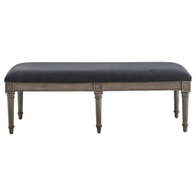 Coaster Furniture Alderwood Charcoal Grey Bench