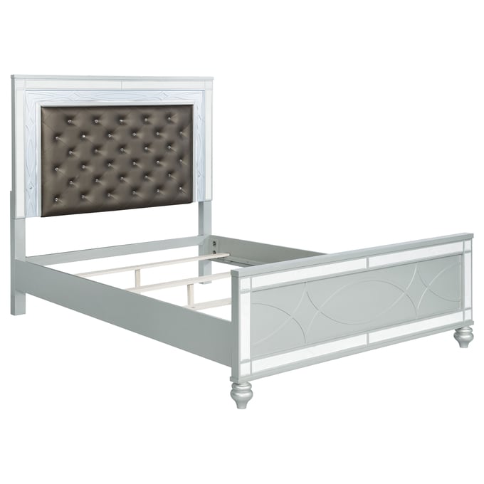 Coaster Furniture Gunnison Silver Metallic Cal King Bed CST-223211KW