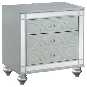 Coaster Furniture Gunnison Silver Metallic Nightstand