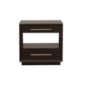 Durango 2-drawer Nightstand Smoked Peppercorn