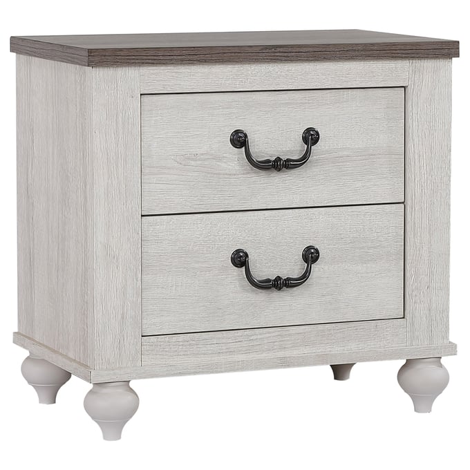 Coaster Furniture Stillwood Ash Brown Vintage Linen Nightstand CST-223282