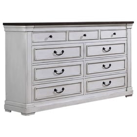 Coaster Furniture Hillcrest Dark Rum White Dresser