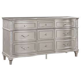 Coaster Furniture Evangeline Silver Oak 9 Drawers Dresser