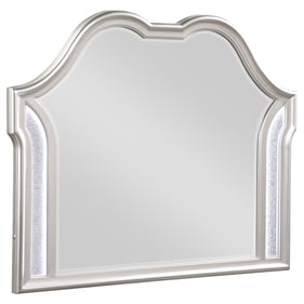 Coaster Furniture Evangeline Silver Oak Camel Top Mirror